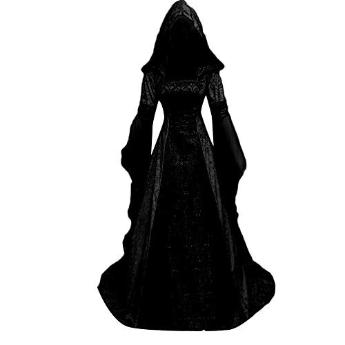 Robe Médiévale Femme Pour Halloween - Costume Vintage, Style Sorcière Ou Princesse - Déguisement Adulte