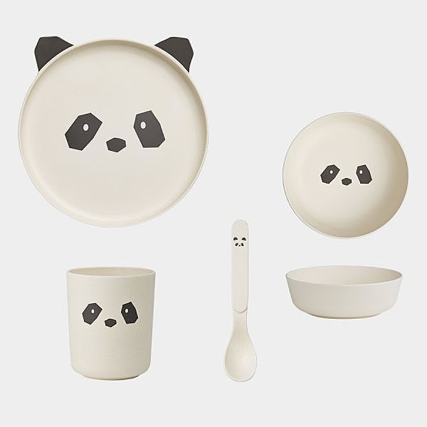 Set vaisselle panda Bambou