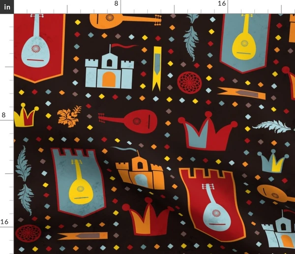 Court Jester Fabric | Spoonflower