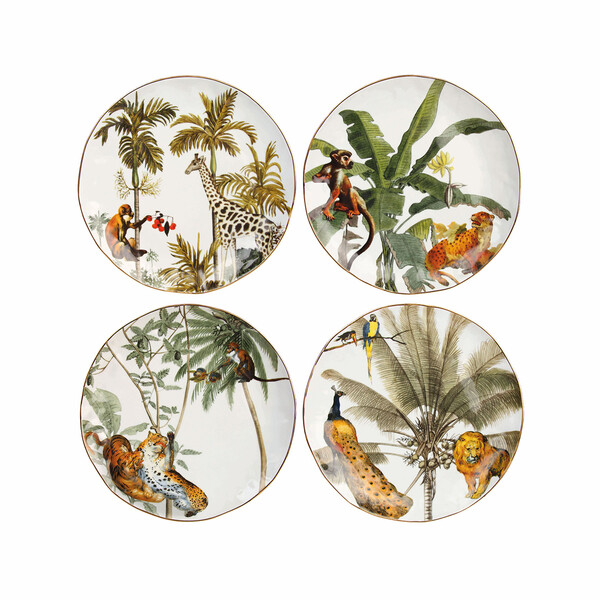 Set 4 Jungle Plates - &Klevering