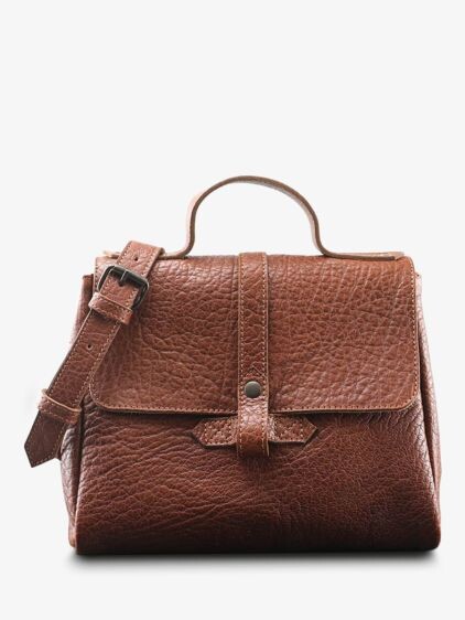 LeCorneille Naturel - sac bandoulière cuir femme Marron | PAUL MARIUS