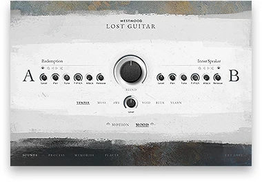 An electric guitar sample library for Kontakt - Lost Guitar - WESTWOOD