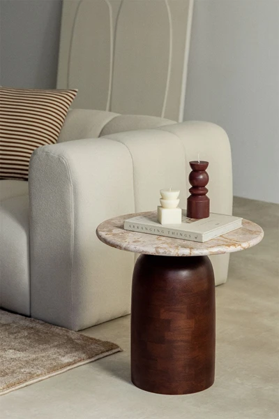Table d'appoint ronde Ø40 cm Alliser