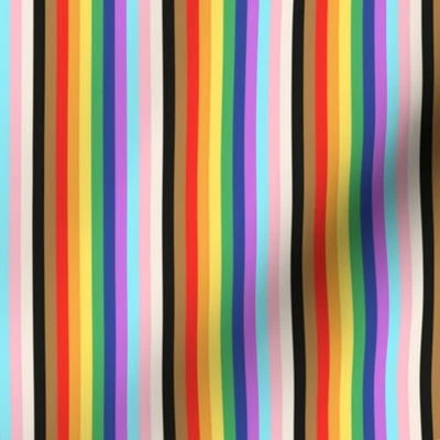 LGBTQ queer stripes rainbow pride flag Fabric | Spoonflower