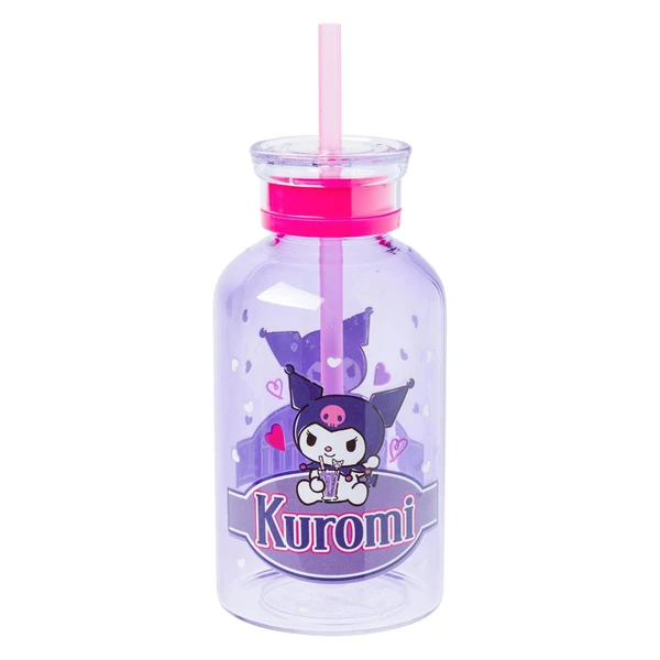 Kuromi 15oz Mini Milk Bottle Glass Tumbler