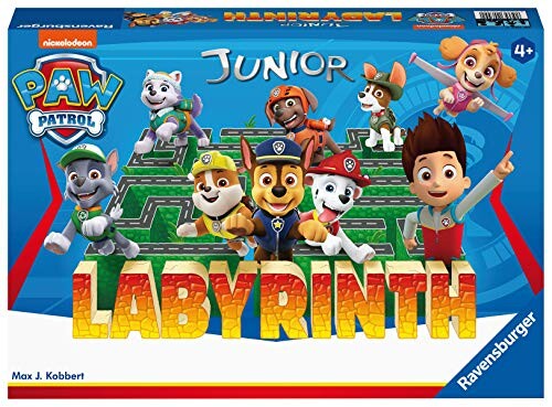 Ravensburger - Jeu de société classique - Labyrinthe Pat'Patrouille - Jeu de plateau - Version Junior - Enfant et Famille - De 2 à 4 Joueurs à partir de 4 ans - Mixte - 20799 - (Français Inclus)