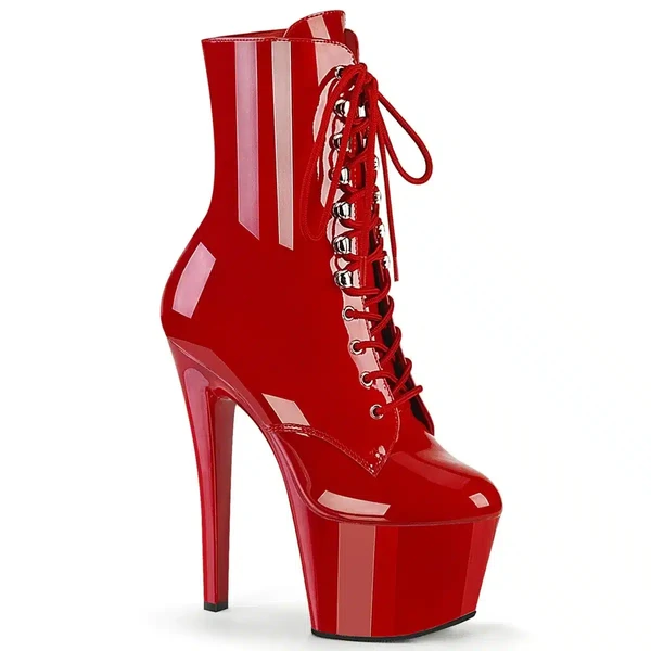 Bottes en latex rouges