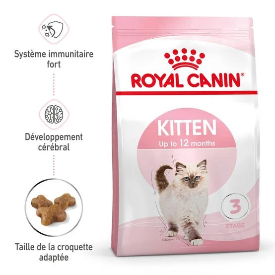 Croquettes chat KITTEN Aliment complet 10kg – ROYAL CANIN