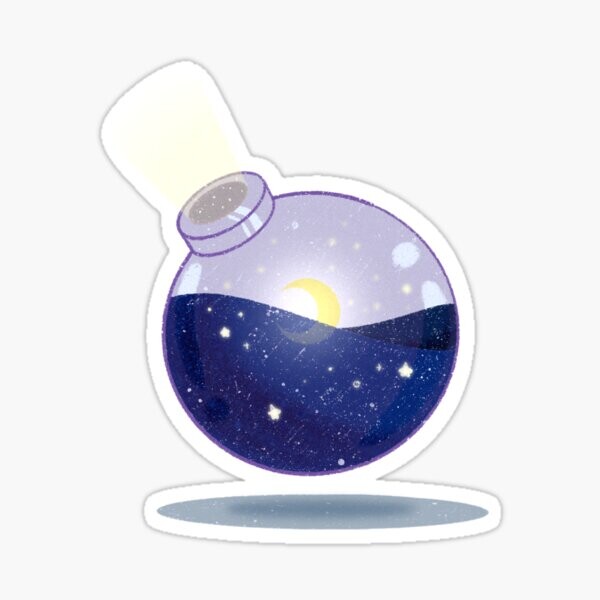bouteille de lune | Sticker