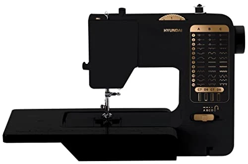 HYUNDAI Machine à coudre Jazz 38C - kit de couture inclus - 36 points préprogrammés - Eclairage LED