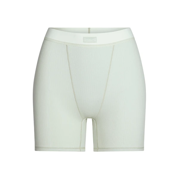 COTTON RIB BOXER | SPEARMINT