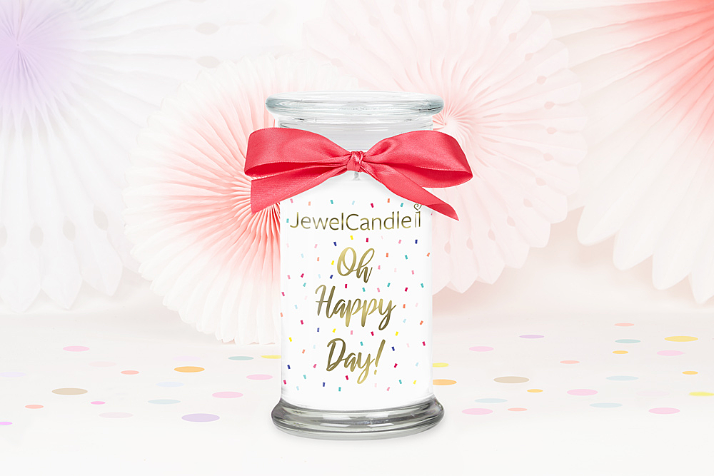 Bougie party avec bracelet : Oh Happy Day | JewelCandle