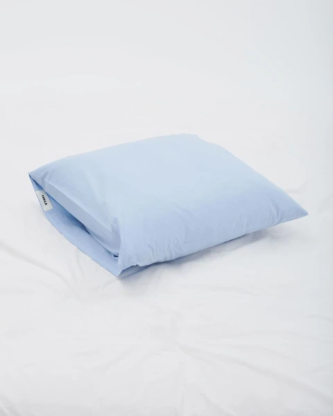 Percale pillow sham - Morning Blue 50x70 (paire)