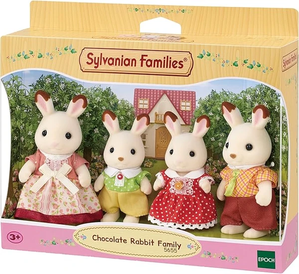 SYLVANIAN FAMILIES 5655 La Famille Lapin Chocolat Colorful nouveau packaging