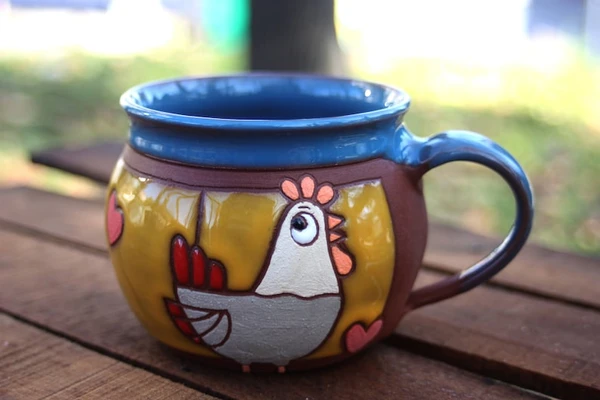 Mug poupoule en céramique