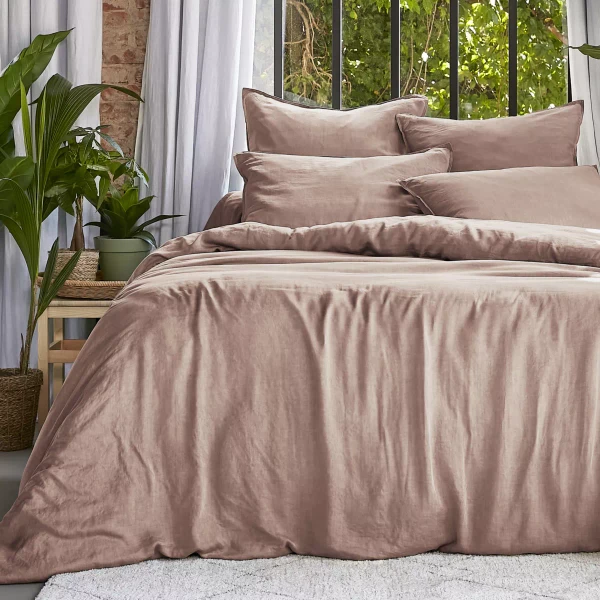 Housse de couette lyocell Tencel™ lavé (280 x 240 cm) Olivia Rose blush