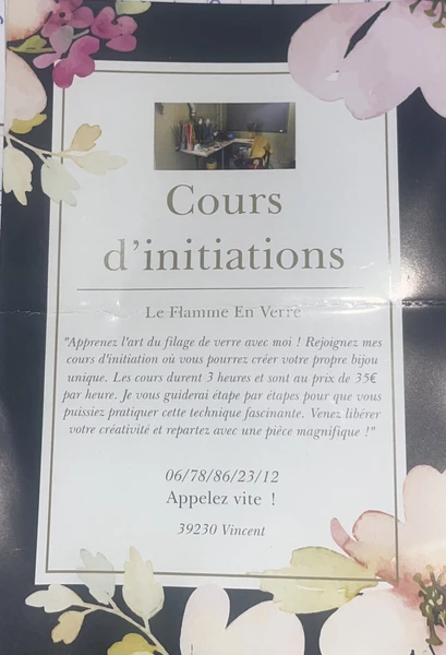 Cours initiation Création bijoux