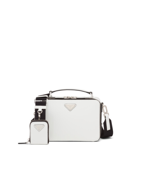 Sac Prada Brique en cuir brossé