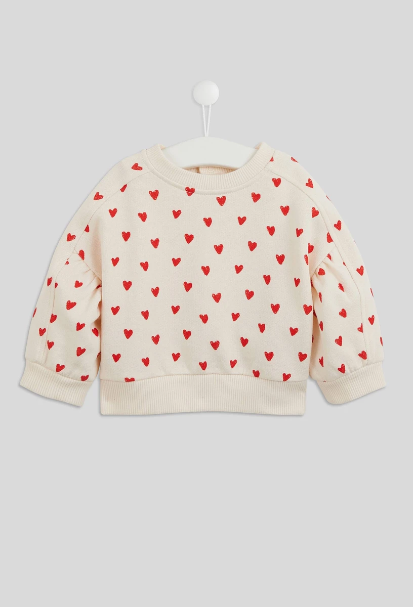 Sweat imprimé en coton BIO GOTS - 6 mois