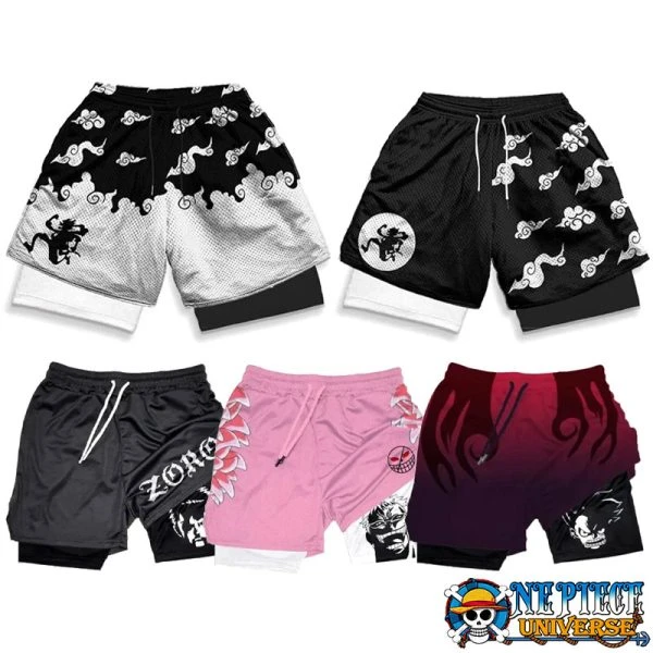 One Piece Gym Shorts Quick Dry Sports Comfortable | One Piece Universe Store