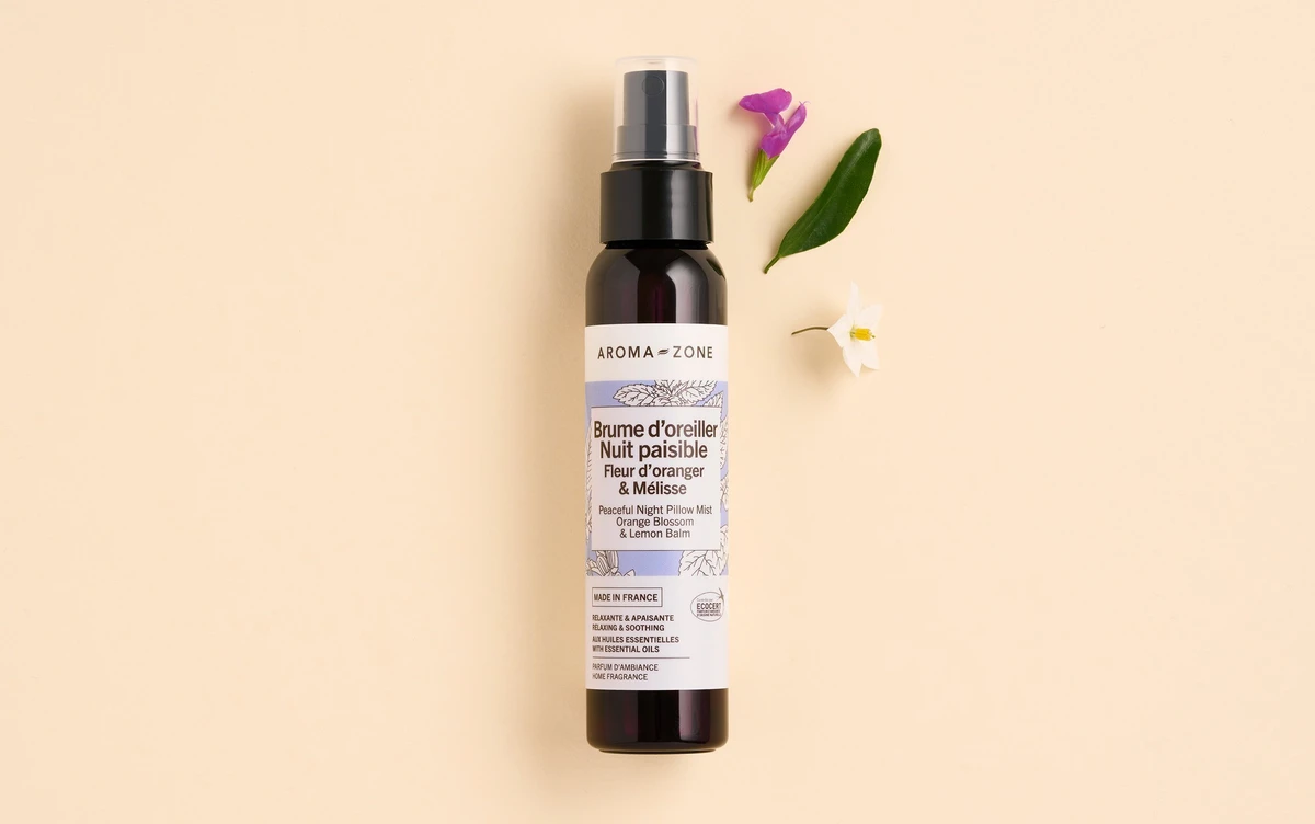 Brume d'oreiller Nuit paisible Fleur d'oranger & Mélisse