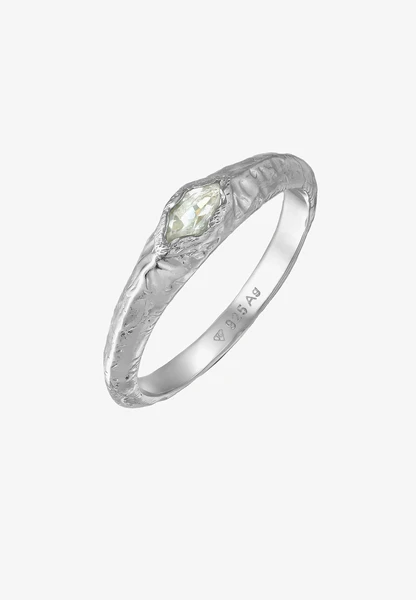 STRUCTURED BASIC - Bague - silber