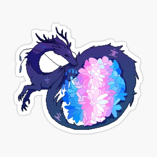 Drapeau transgenre LGBT Pride Dragon | Sticker