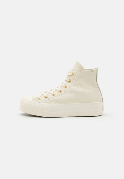 Converse CHUCK TAYLOR ALL STAR LIFT PLATFORM - Baskets montantes - egret/gold/écru - ZALANDO.FR