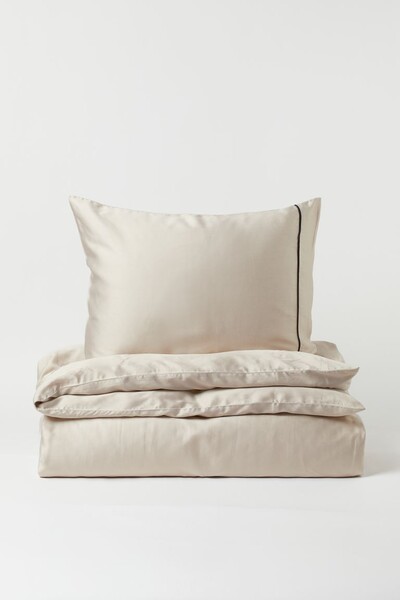 Parure de couette lit simple en bambou