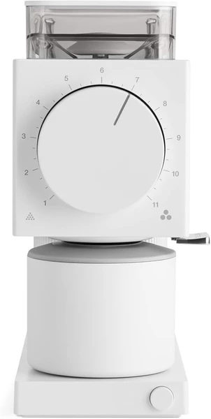 Fellow Gen 2 Ode Brew Grinder – Moulin à grains de café avec 31 réglages pour goutte à goutte, presse française et infusion à froid – Moulin électrique à faible encombrement – Blanc mat
