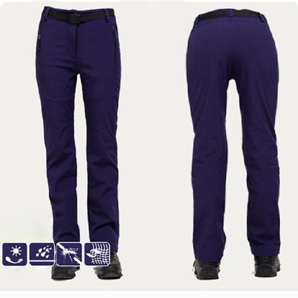 Pantalon Softshell Homme Femme Hiver Outdoor Imperméable Coupe-Vent Alpinisme Pantalon Chaud Polaire Respirant Randonnée Trekking