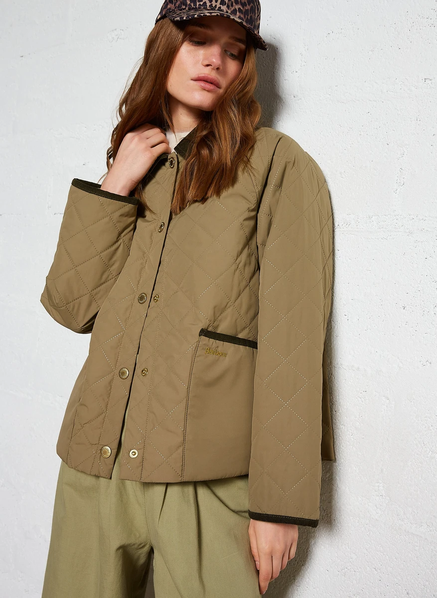 VESTE AMPLE MATELASSéE DUSKY GREEN-ANCIENT BARBOUR - FEMME | Place des Tendances