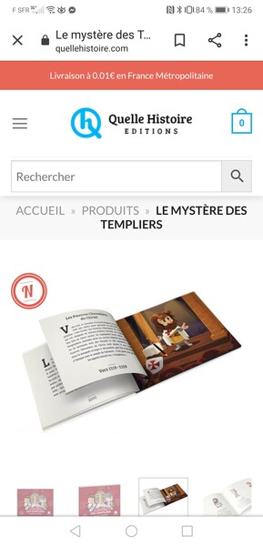 Livre quelle histoire le mystère des templiers