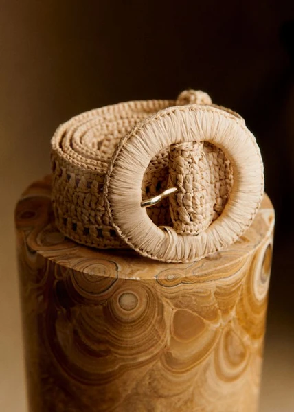 Ceinture Nella - Raphia Naturel - Raphia - Sézane