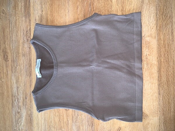 Crop top gris