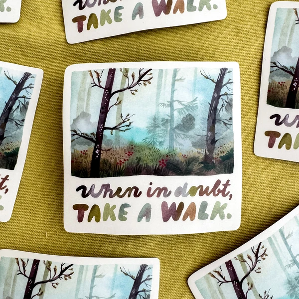 Vinyl Sticker — Take a Walk