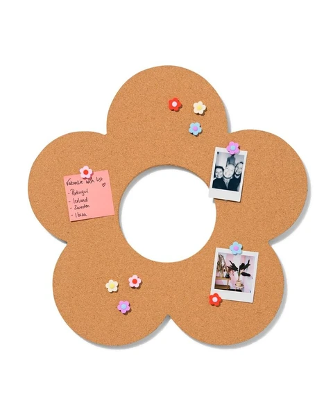 tableau d'affichage fleur avec punaises