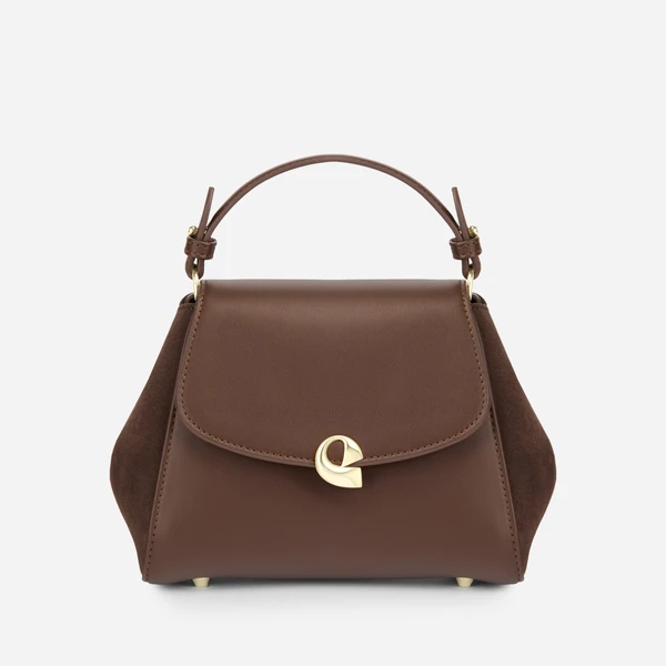 Sac Aura précieuse suede chocolat