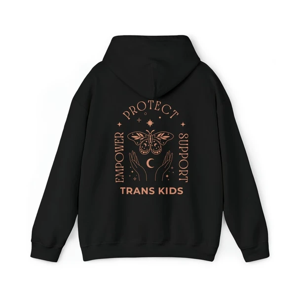 MOTH HOODIE, Protect Trans Kids Sweatshirt Hoodie, Queer Hoodie, Trans Rights Shirt, Protect Queer Kids, Trans Youth, Lgbtq Ally Sweater