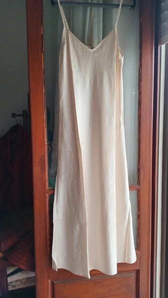 Vestido creme S