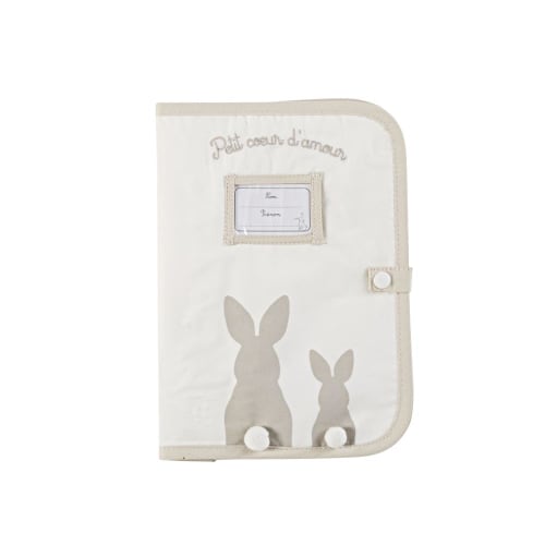Protege Carnet De Sante En Coton Beige Et Taupe Listy La Wishlist Reinventee