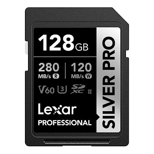 Lexar SILVER PRO Carte SD 128Go UHS-II (LSDSIPR128G-BNNAA)