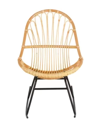 Fauteuil à bascule en rotin - Chambre des parents