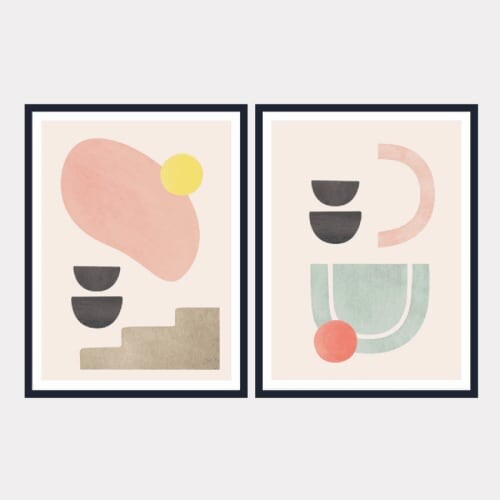 Affiches rose blush 40x30 cm KORI | Maisons du Monde
