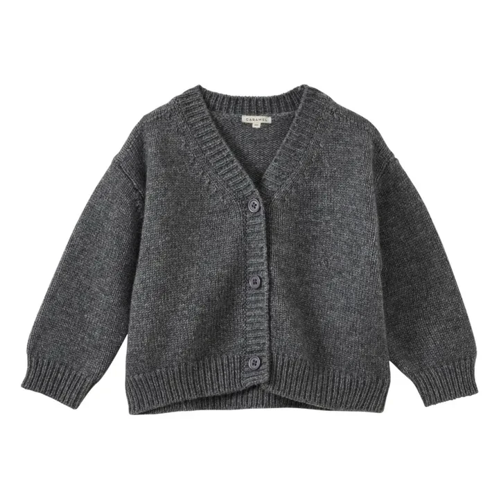 Caramel - Cardigan Copper Bébé - Gris foncé | Smallable