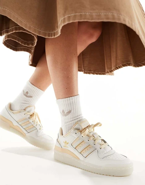 adidas Originals - Forum Low CL - Baskets - Blanc cassé/beige-Multicolore