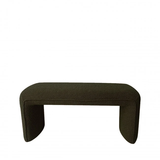 Full - Banc rembourré en tissu bouclette L100cm