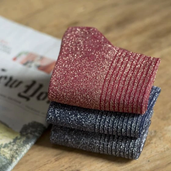 Trio de chaussettes à paillettes