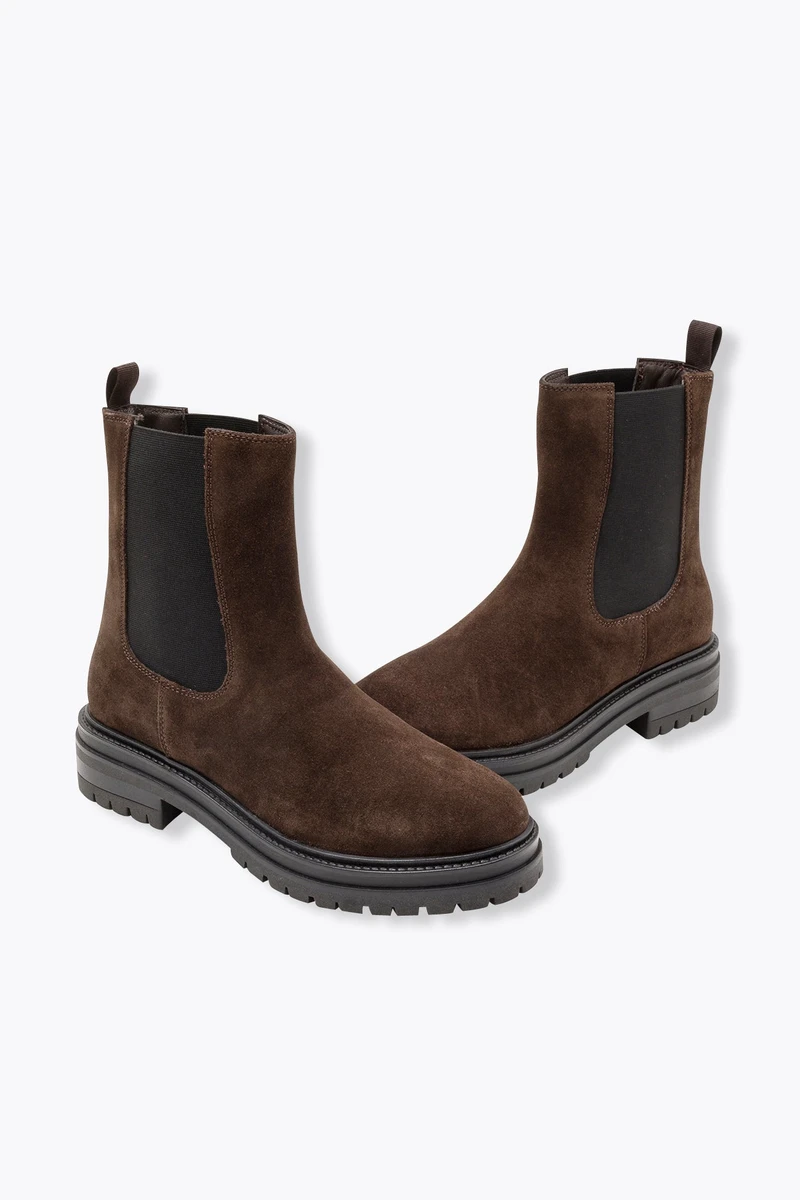 Boots chelsea en cuir Femme