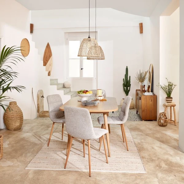 Table à manger extensible 160-200 x 90 cm COLUMBUS imitation chêne - Table BUT